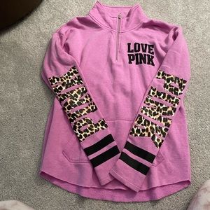 PINK quarter zip up